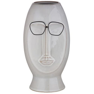 Vase, "Robert", Gesichtsmotiv, Porzellan